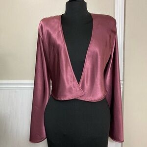 Marjolaine Open Front‎ Lingerie Jacket, EUC size Medium